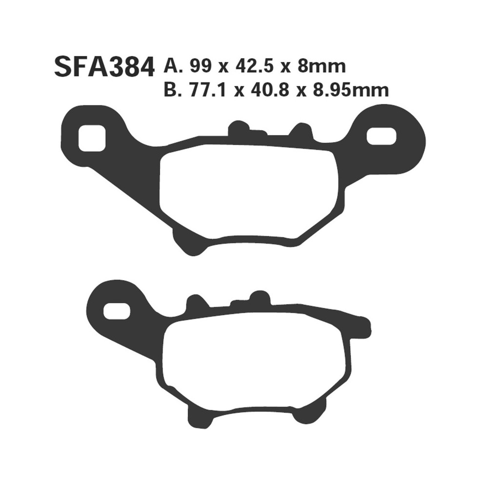 Brake Pads Sfa Yamaha Jog 5003 Brake Pads EBC