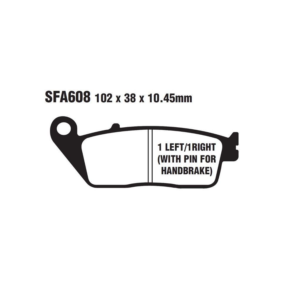 Brake Pads Sfa Kymco XCITING500I 05-08 Rear for KYMCO Xciting 500 05-08 and other model Brake Pads EBC