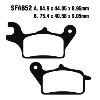 Brake Pads Sfa Yamaha TRICITY125 14-15 Frontsx for YAMAHA MW 125 Tricity 14-18 Brake Pads EBC