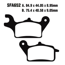 Brake Pads Sfa Yamaha TRICITY125 14-15 Frontsx for YAMAHA MW 125 Tricity 14-18 Brake Pads EBC