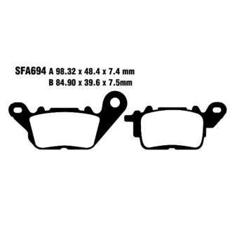 Brake Pads Sfac Yamaha 125/15015- for YAMAHA GPD 125/150 15- and other model Brake Pads EBC