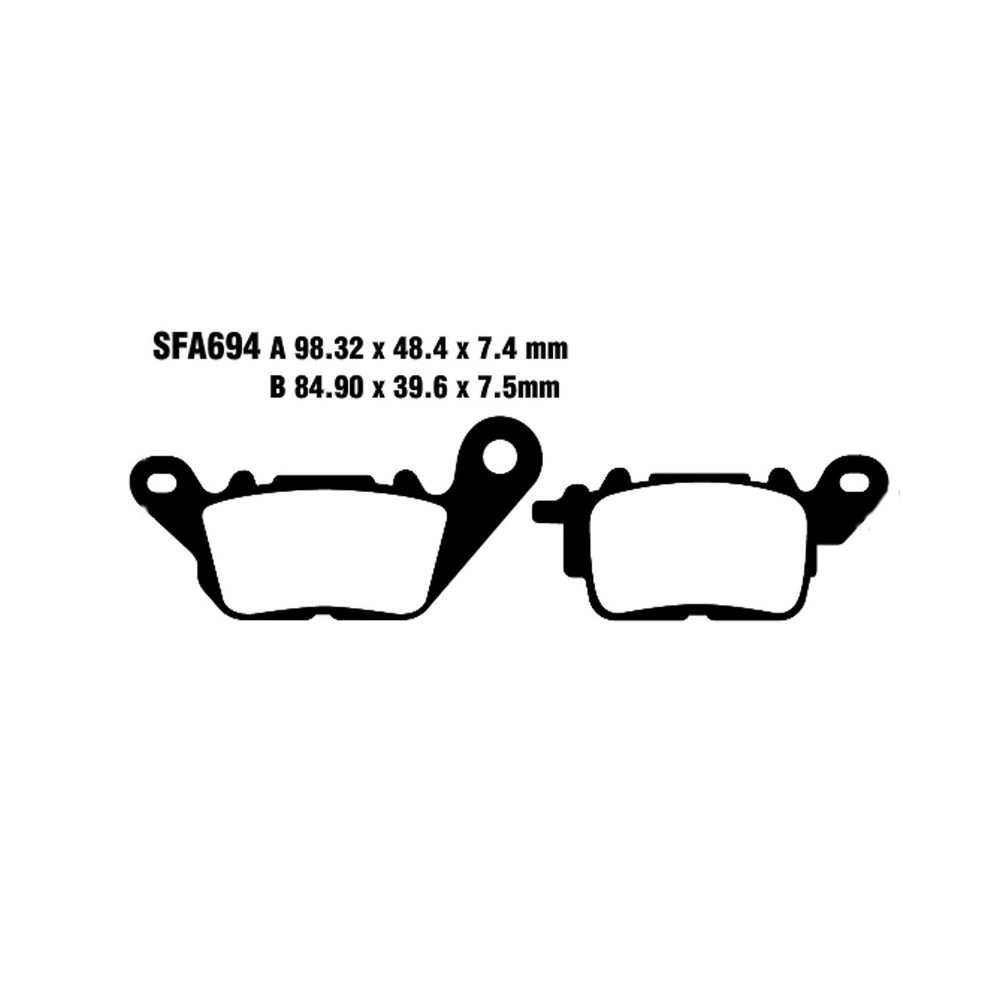 Brake Pads Sfa Yamaha 125/15015- for YAMAHA GPD 125/150 15- and other model Brake Pads EBC