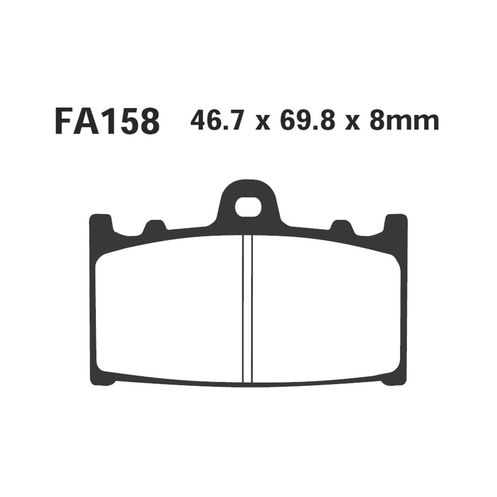 Pastiglie Hh Kawa Zzr - Suzukigsx-R 600 - FA158HH