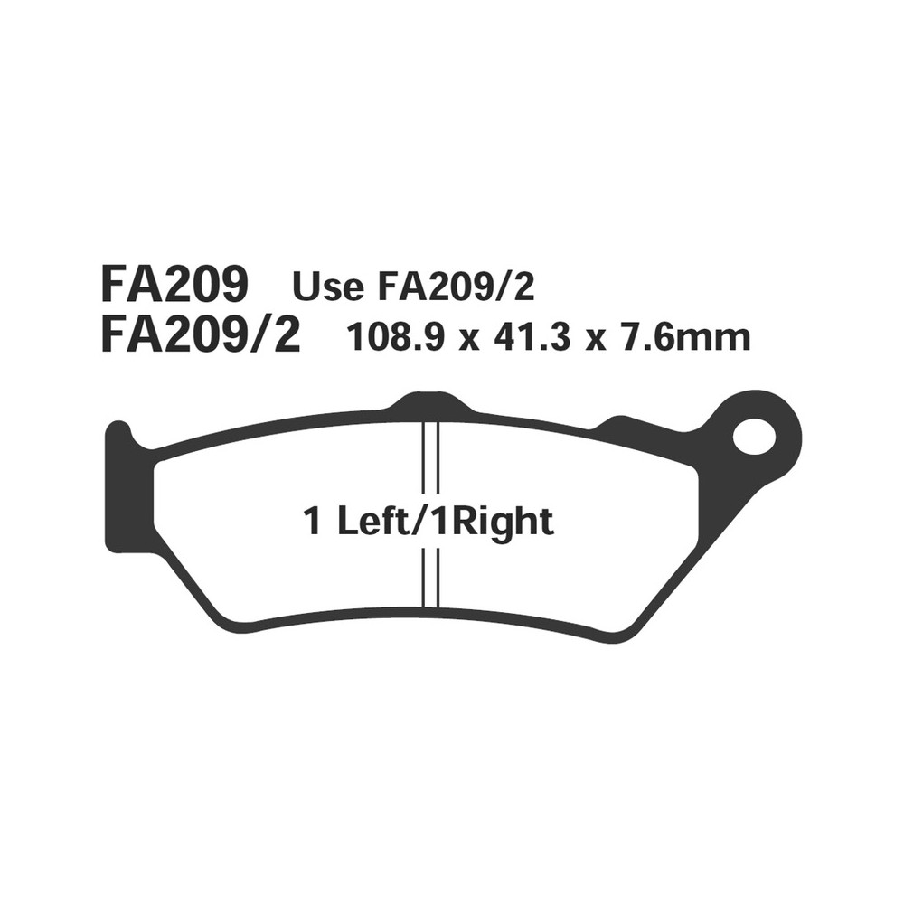 Pastiglie Hh Bmw F650-Apriliaant. - FA209/2HH