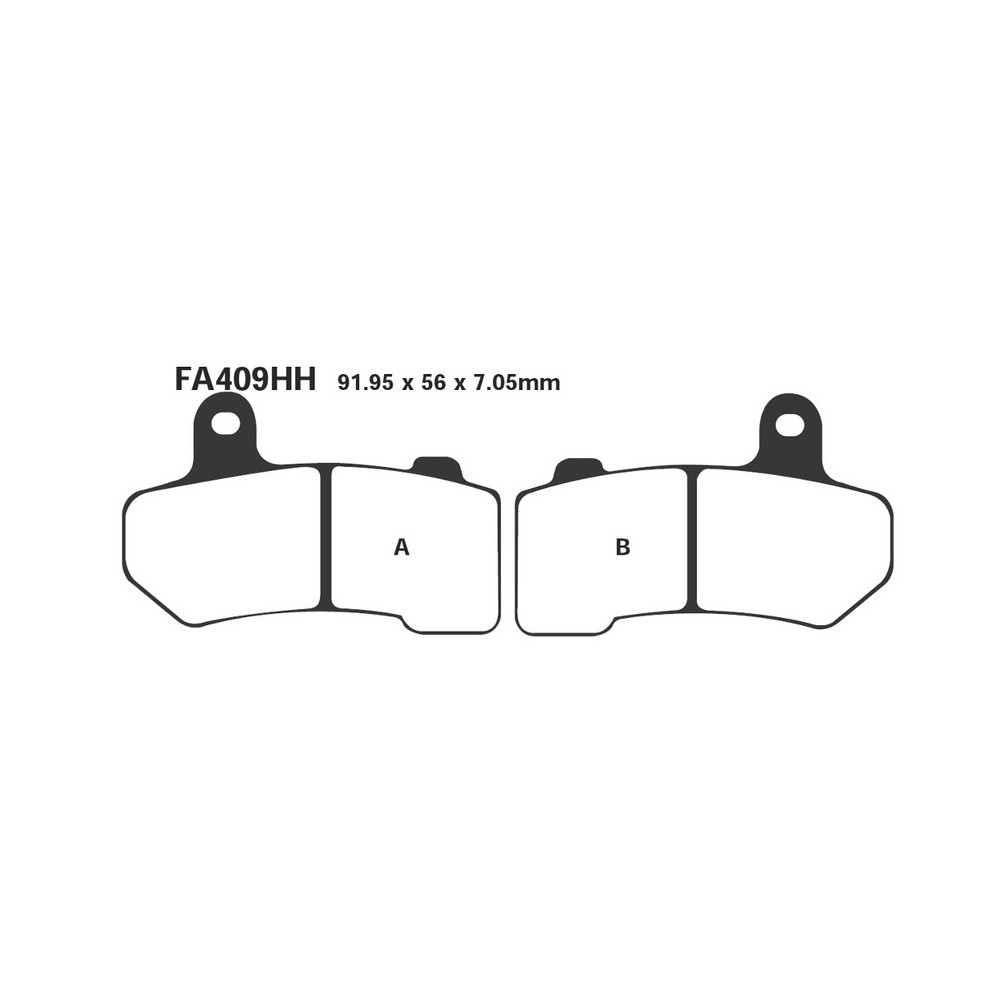 Pastiglie Hh H.D. Vrscr Streetrod 06- Ant. - FA409HH