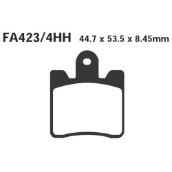 Set Brake Pads Past.Hh Yamahafjr 1300 Abs 06-07 Front Brake Pads EBC