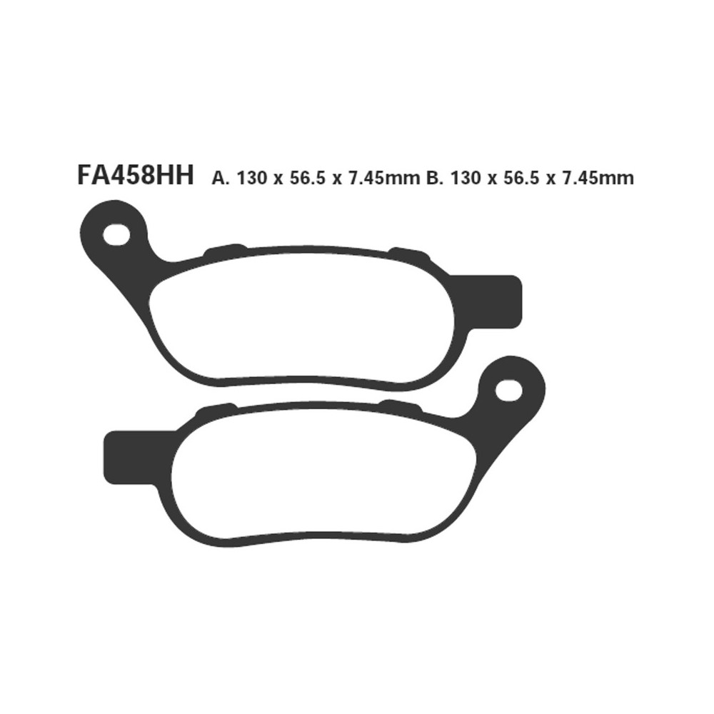 Pastiglie Hh H.D. Dyna 08-20POST. Pastillas de freno EBC