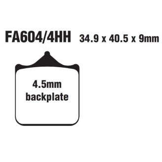 Pastiglie Epfa Bmw S1000RRANT. 2CP 4PZ per BMW S1000 RR 10-18 e altri modelli Plaquettes de frein EBC