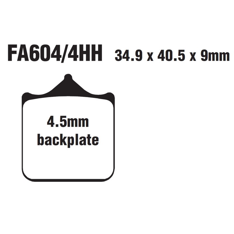 Set Brake Pads Hh Bmw S1000RRFRONT2CP 4PZ for BMW S1000 RR 10-18 and other model Brake Pads EBC