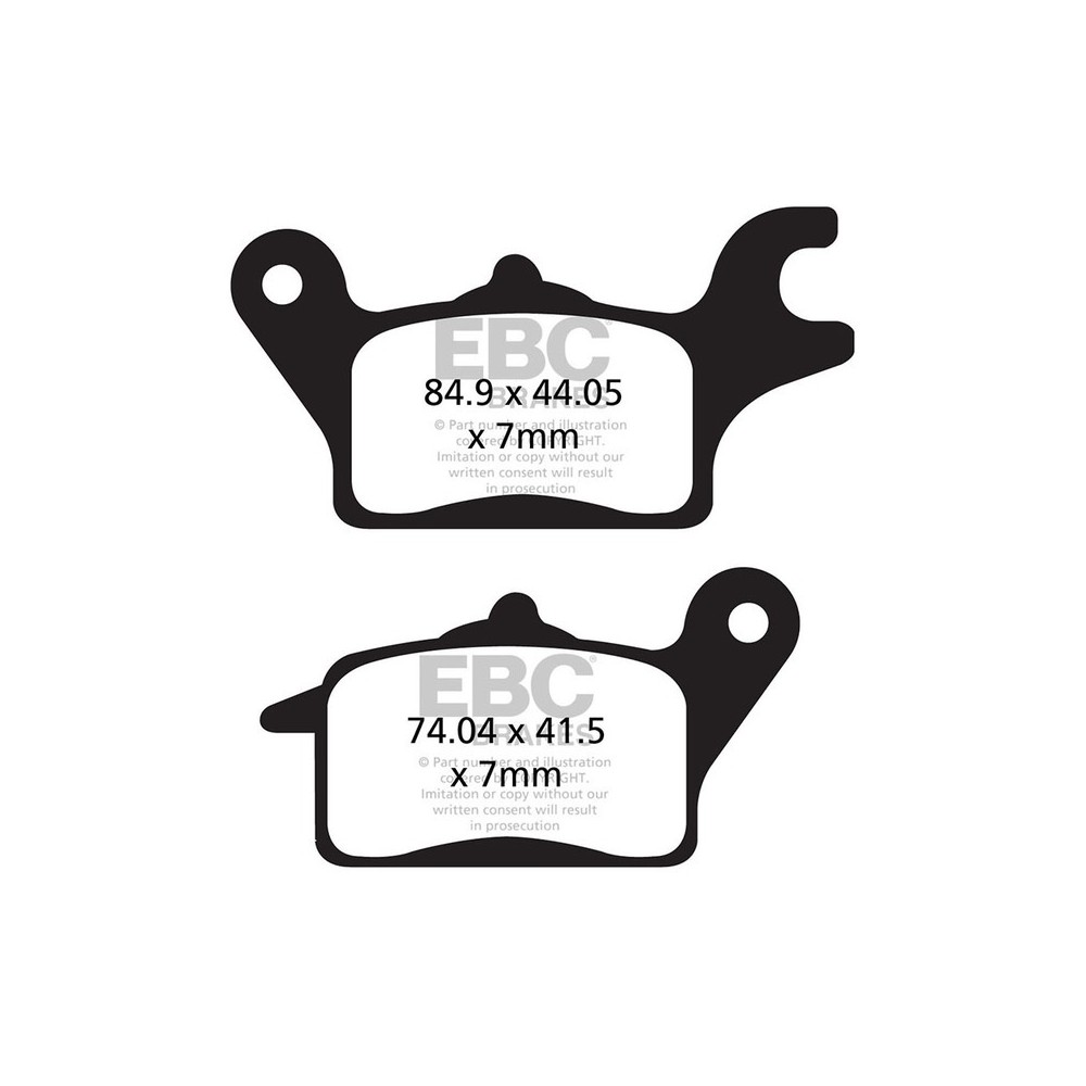 Brake Pads Hh FA691HH for KAWASAKI Z125 16-20 and other model Brake Pads EBC