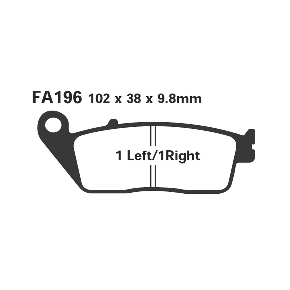 Brake Pads Sfac Honda Silverwing Yama Versity 300 X-City 250 for HONDA SH 125i/150i 14-21 and other model Brake Pads EBC