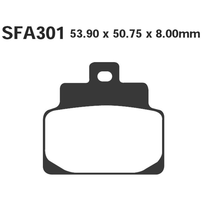 Pastiglie Sfac Aprilia Leonardo 125/150 Ant./Post. per APRILIA Scarabeo 100 2T nd e altri modelli Pastiglie Freno EBC