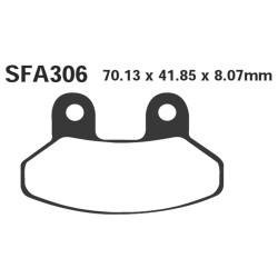 Pastiglie Sfac Sym Joyride 125/200 Ant. per SYM 125/200 Joyride/RS/VS/SK 03- e altri modelli Pastiglie Freno EBC