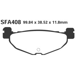 Pastiglie Sfac Yamaha MAJESTY400 T-Max 500 Post. per YAMAHA XP T_Max 500 04-11 e altri modelli Pastiglie Freno EBC