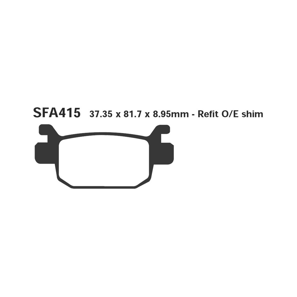 Brake Pads Sfac Honda SH300iREAR for HONDA SH 125/150/300i 07- Brake Pads EBC