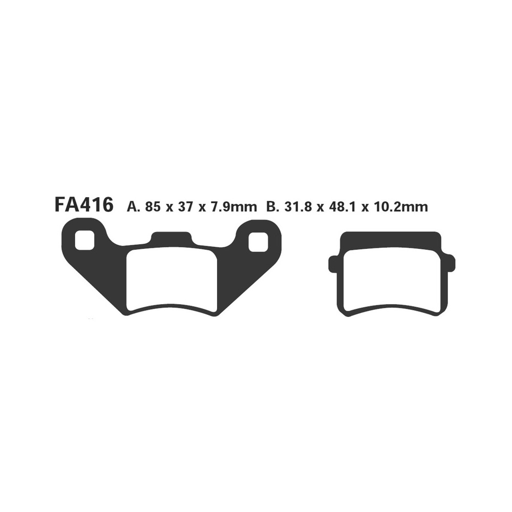 Pastiglie Sfac Pgo BUGRIDER150/200/250 per PGO Bugrider 150/200/2 50 nd Plaquettes de frein EBC