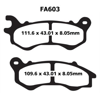 Pastiglie Sfac Honda Pcx 125- Peugeot 125 - SFAC603