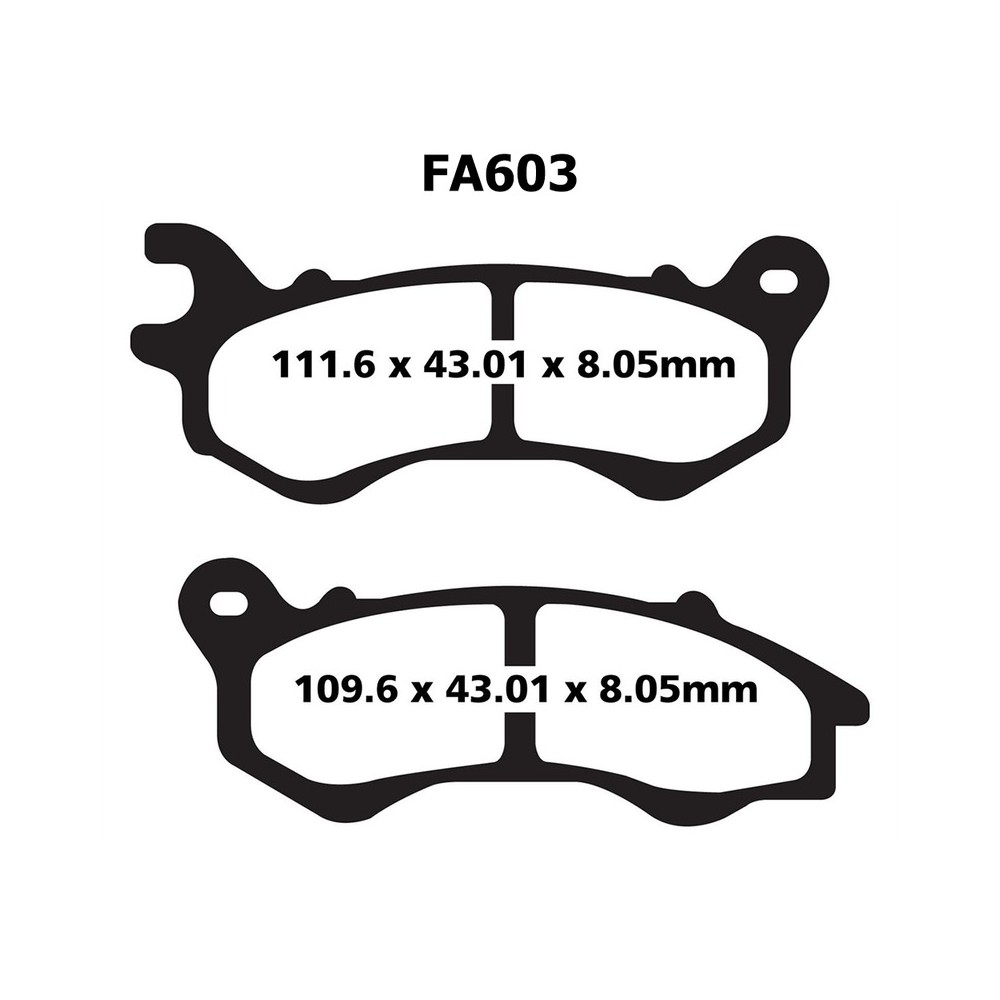Pastiglie Sfac Honda Pcx 125- Peugeot 125 Pastiglie Freno EBC