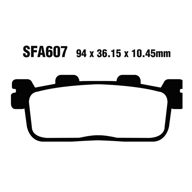 Brake Pads Sfac Kymco PEOPLE300 Gti/Xciting 250/300 Rear for KYMCO People GTi 300 10- and other model Brake Pads EBC