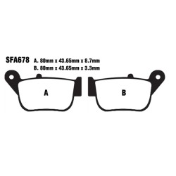 Pastiglie Sfac X-Max 250 14- per YAMAHA 250 YP R X-Max 14- Pastiglie Freno EBC