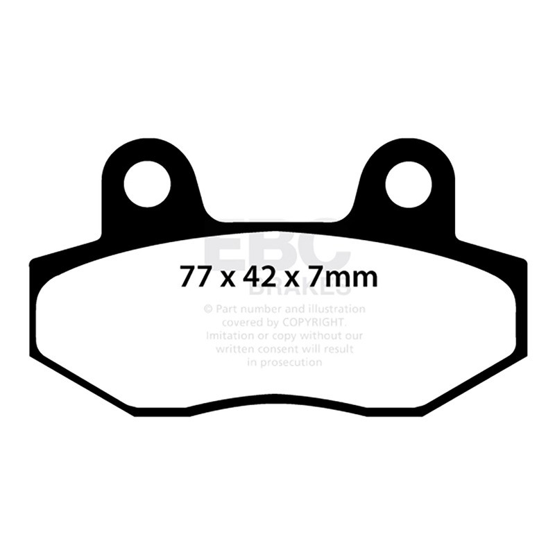 Carbon Sco Series Pads E391 for SUPER SOCO CPX nd and other model Brake Pads EBC