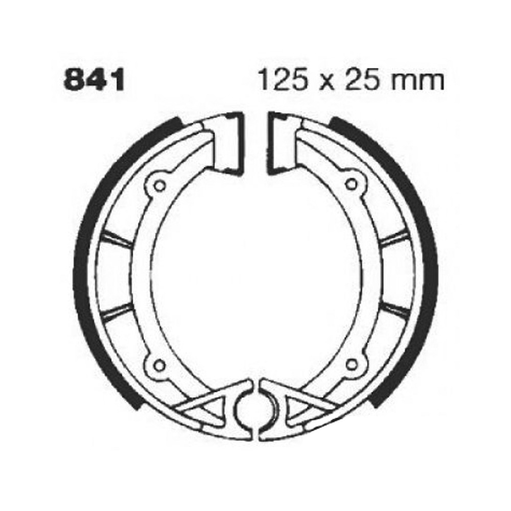 Ganasce Aprilia Tx 125/240/31186-88 Scanalate per CAGIVA WMX 125 - 85 e altri modelli Bremsbacken EBC