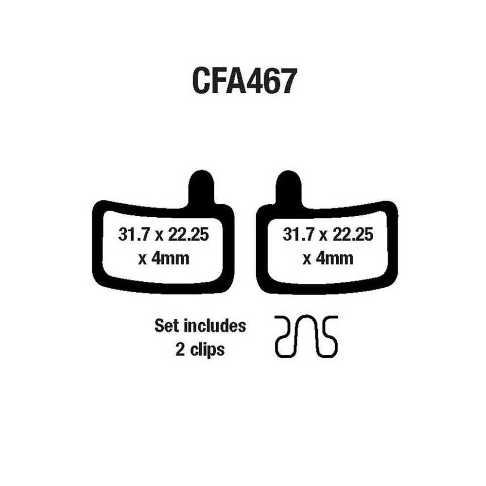 Pastiglie Mtb CFA467R Pastiglie Freno EBC