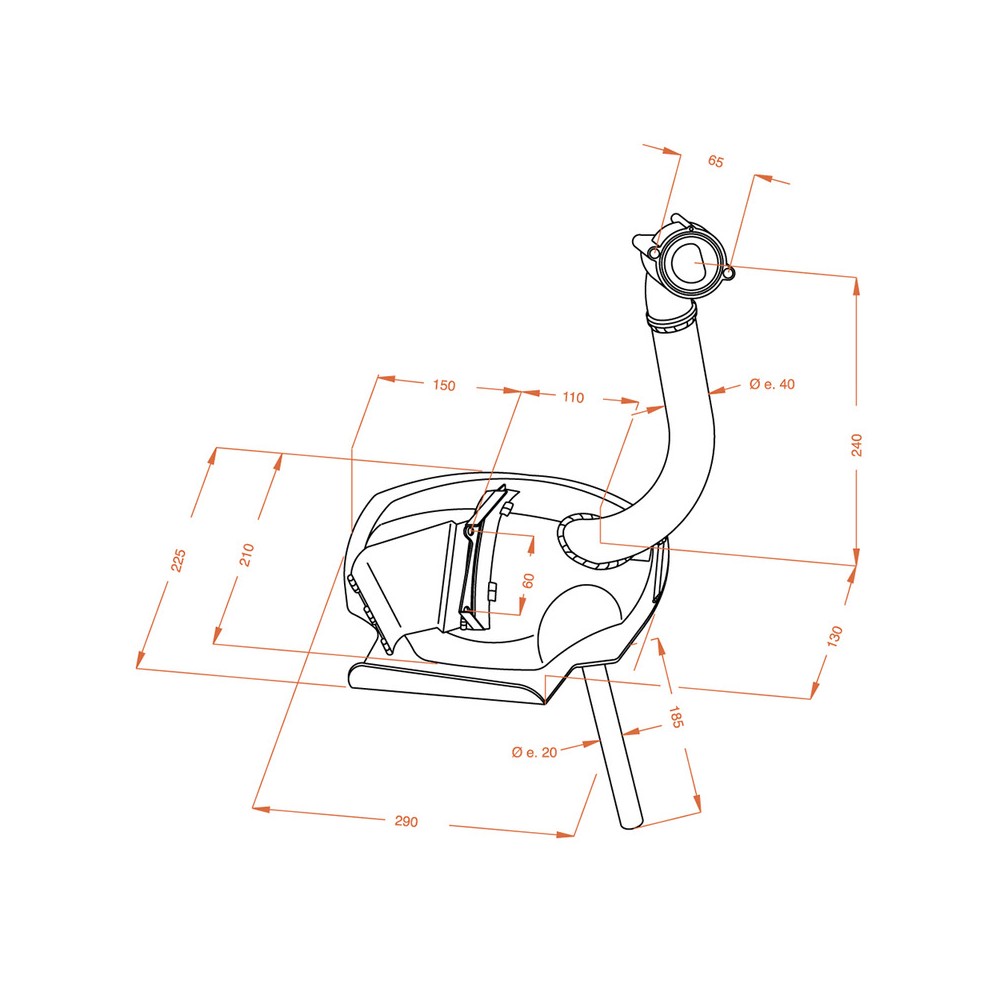 Exhaust Sitopiaggio Ape Tm 703 for PIAGGIO Ape TM 7 03 Exhausts SITO