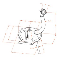 Marmitta Sitopiaggio Ape Tm 703 per PIAGGIO Ape TM 7 03 Échappements SITO