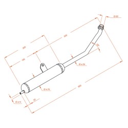 Exhaust Sitopluspiaggio Si/Boss for PIAGGIO Si/Boss nd Exhausts SITO