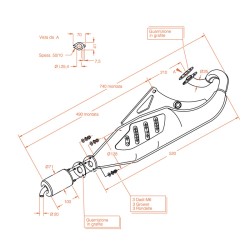 Exhaust Sitoplusaprilia Sr 50 Www 97-02 for APRILIA SR 50 WWW 97-02 and other model Exhausts SITO