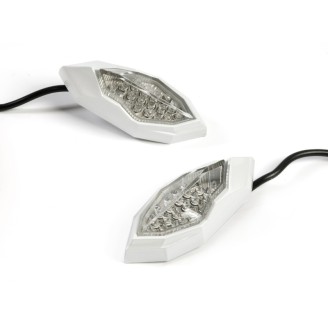 Bkr Led Fairing Indicators Blade, White Arrows BKR