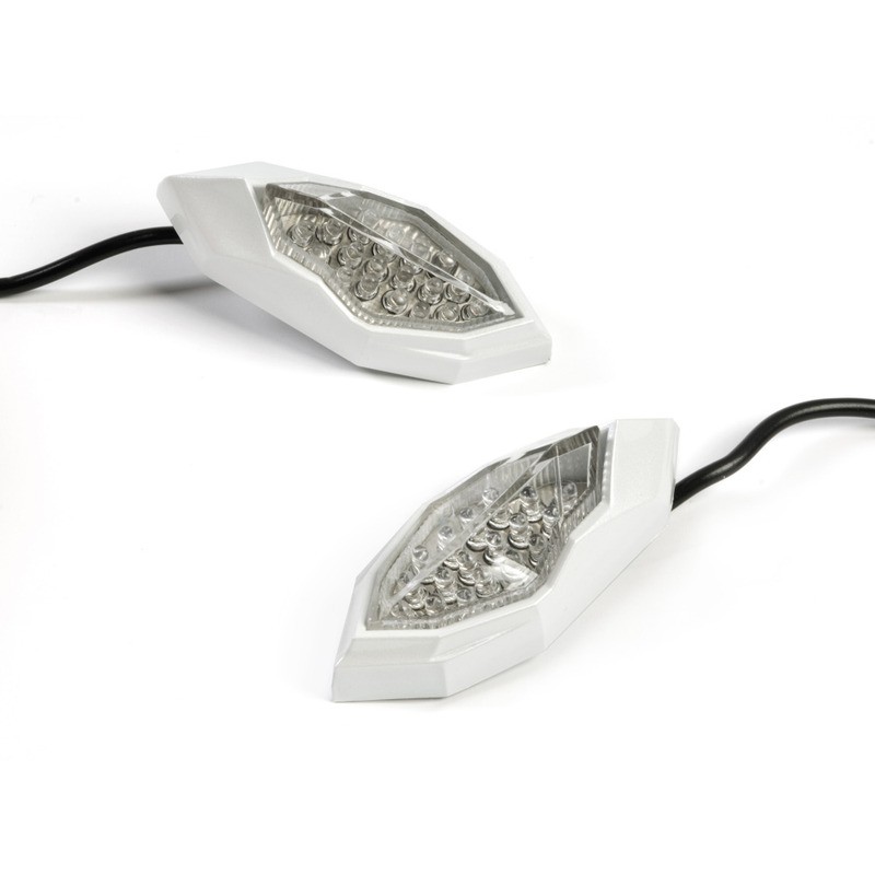 Bkr Led Fairing Indicators Blade, White Arrows BKR