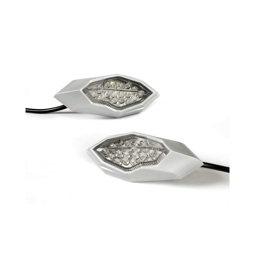 Coppia Frec.Led Bkr Blade Grigia Da Carena -