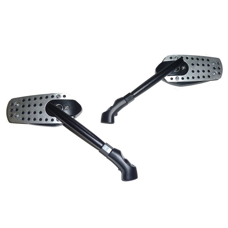 Couple Bkr Mirrors Silver-Black Arm Rearview Mirrors BKR