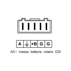 Regulator Malaguti Euro 2/2.3F10 Rst 03-04,F12 50 Rst 03-04 for MALAGUTI 50 E2/E2.3 nd Regulators OKYAMI