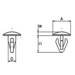 Rivetti A Pressione X CARENA10PZ. Foro 7 Mm Otros TOURMAX