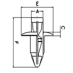 Rivetti A Spinta X Carena 10PZFORO 7,0 Mm Autre TOURMAX