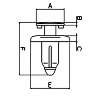 Rivetti Spinta/Giro X CARENA10PZ 6 Mm Otros TOURMAX