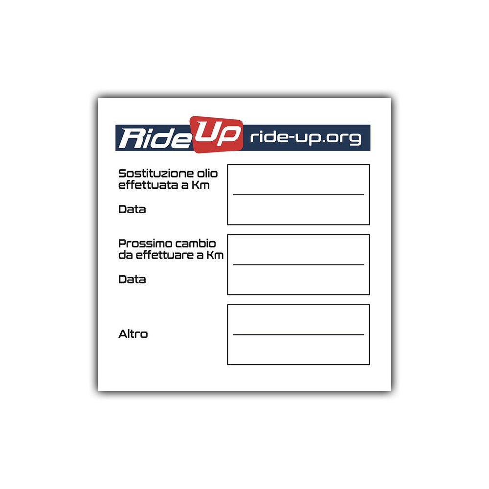 Etichetta Service Ride Up Conf. 100 Pz. Verschiedenes für die Werkstatt RIDE-UP