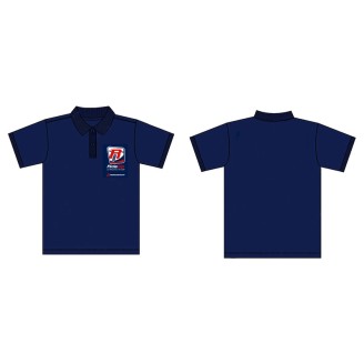 Polo Ride Up Blu Tg.M -