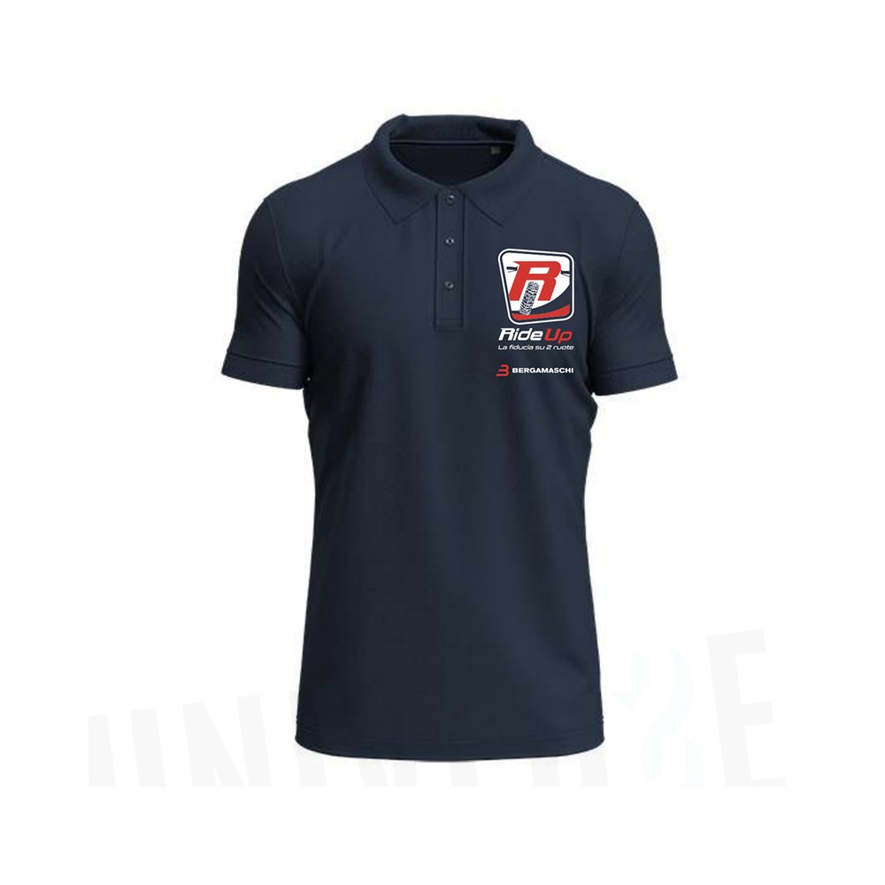 Polo Ride Up Blu Tg.L Divers d'atelier RIDE-UP