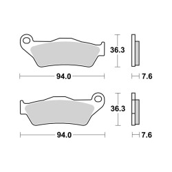 Pastiglie Brembo GENUINE07BB0459 - 07BB0459