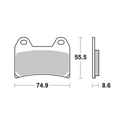 Pastiglie Brembo GENUINE07BB1973 - 07BB1973