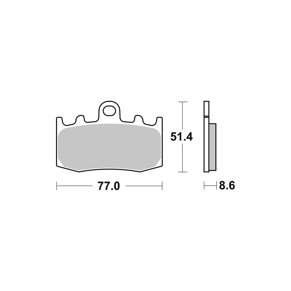 Pastiglie Brembo SA07BB26SA - 07BB26SA