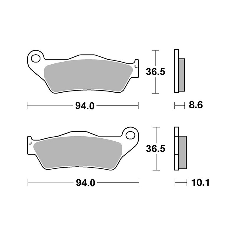 Brake Pads Brembo GENUINE07BB2809 Genuine Brembo