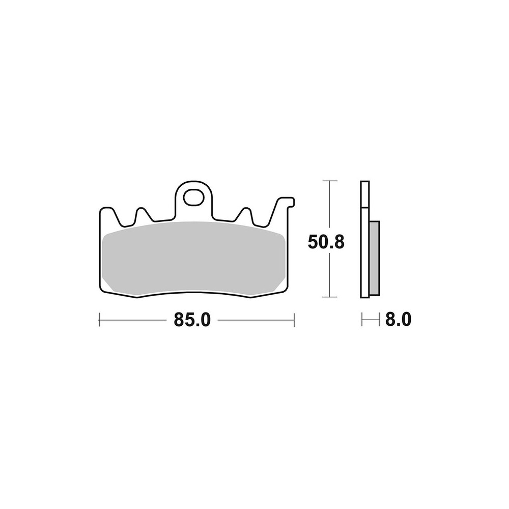 Pastiglie Brembo SA07BB38SA - 07BB38SA