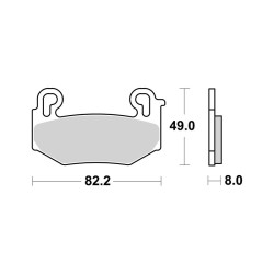 Brake Pads Brembo LA07BB42LA for BMW R1300GS nd Brake Pads Brembo