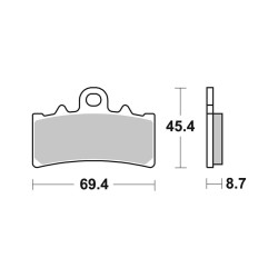 Brake Pads Brembo CC07GR18CC Brake Pads Brembo