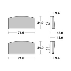Pastiglie Brembo GENUINE07GR5915 - 07GR5915